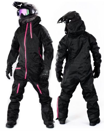 Lady Evolution Base Black Pink Overall Atv /Snowmobile Allvädersställ