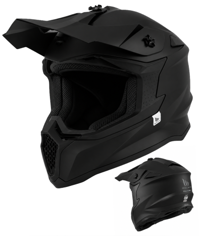 Mt Sniper Matt Black Motocross Cross Hjälm 